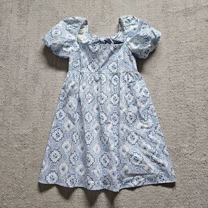 Antonio Melani Camille Baby Doll Dress Size 4 in White and Blue